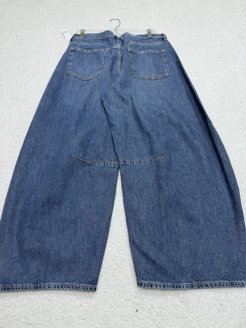 Gap Jeans Pants Women Blue High Rise Ultra Soft Horseshoe Preppy Boho Sz 30 NWT - Picture 7 of 9